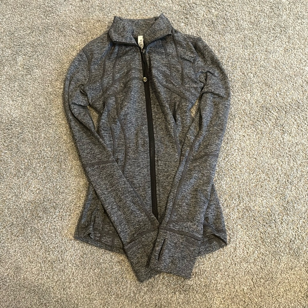 lululemon define jacket size 0 heathered gray